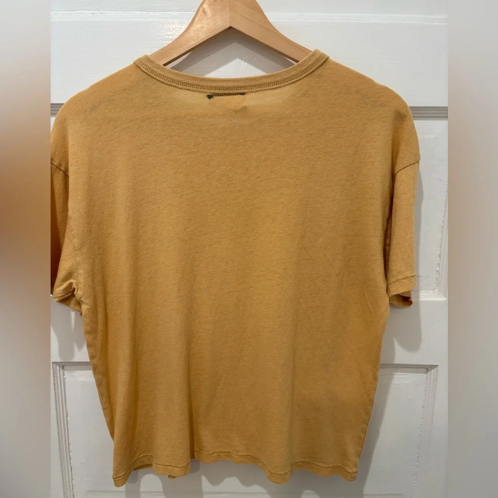 American Eagle Outfitters Mustard Crop Top - Picture 2 of 2